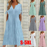 Vestido Sencillo de Color Liso