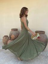 Mariela - Vestido elegante sin tirantes de malla