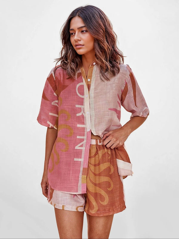 Teresa I conjunto camisero terracota - Cocobersh