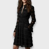 Vestido corto texturizado Coral - Cocobersh