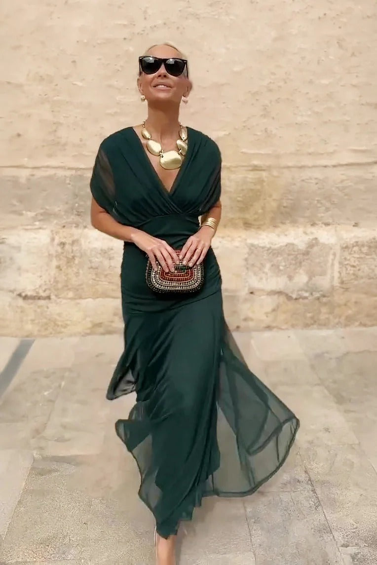 Vestido maxi fluido Marina - Cocobersh